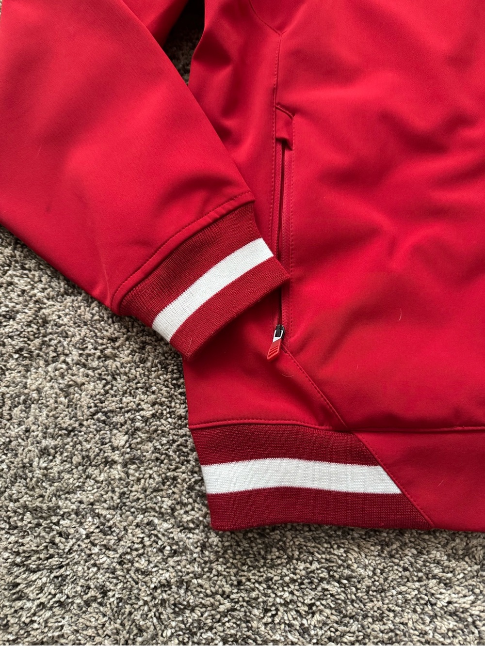 Men’s Adidas Wisconsin Varsity Jacket - Picture 4 of 11